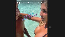 Gli auguri di Totti per Noemi Bocchi in una Instagram Stories