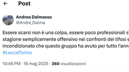Lecce-Torino 1-0, le reazioni social: “Essere poco professionali è una vergogna”