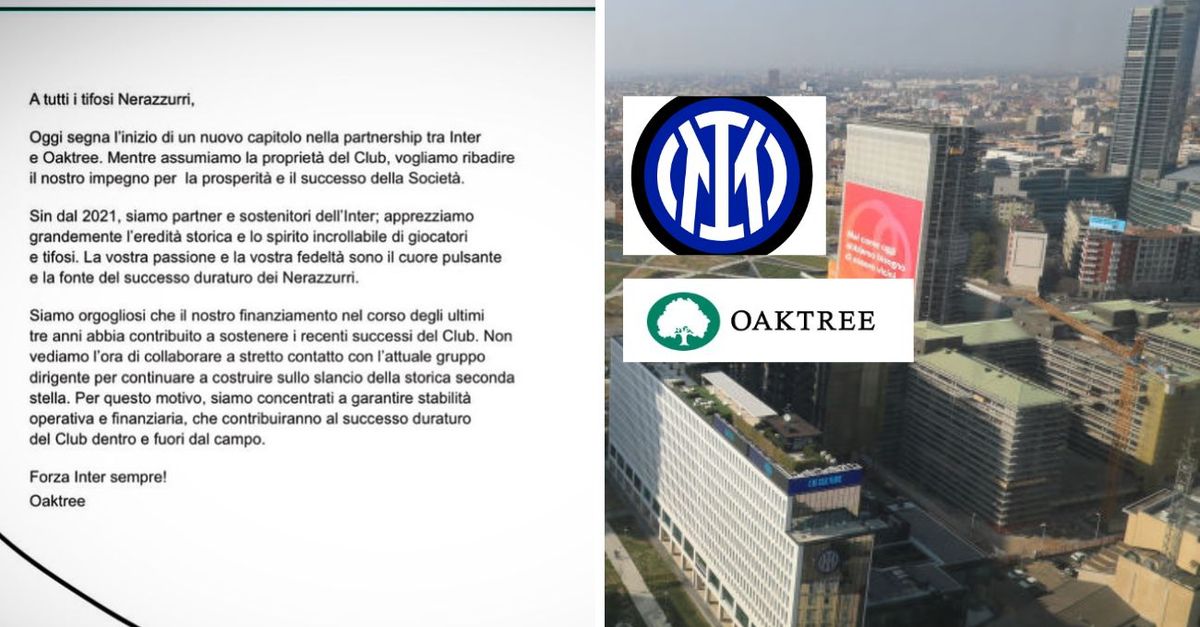 Oaktree a los aficionados del Inter: «Centrarse en la estabilidad operativa y financiera»