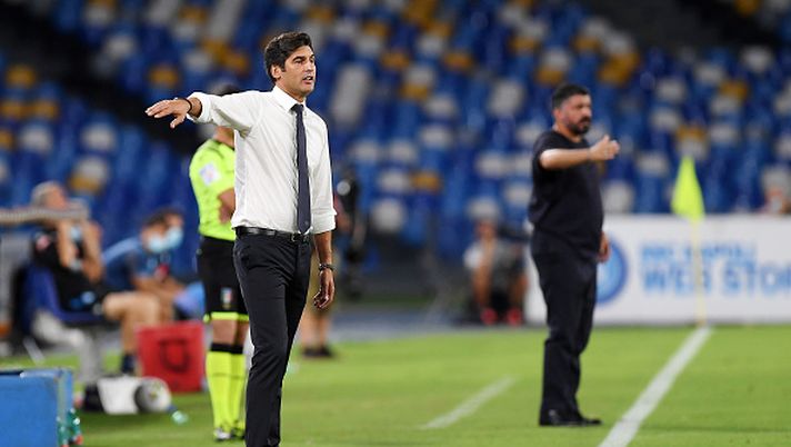 Serie A e Champions, Paulo Fonseca non ha mai pareggiato contro il Napoli...