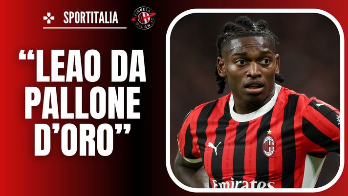 esultanza gol Rafael Leao AC Milan Cagliari-Milan 3-3 Serie A 2024-2025