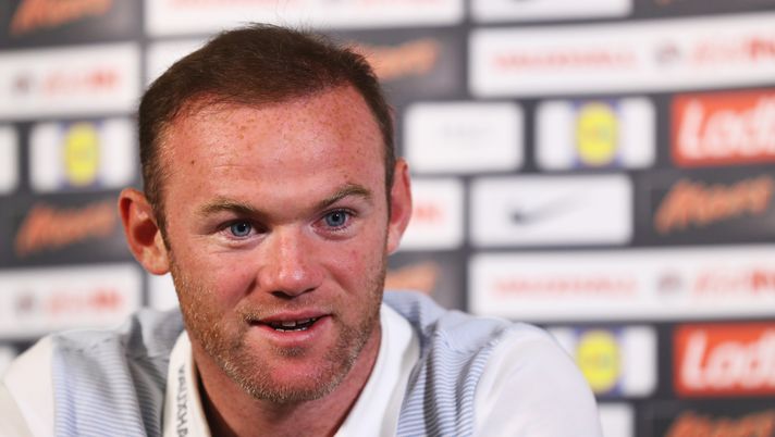 BURTON-UPON-TRENT, ENGLAND - AUGUST 30: Wayne Rooney of England talks during the England Press Conference at St George's Park on August 30, 2016 in Burton-upon-Trent, England. (Photo by Matthew Lewis/Getty Images)