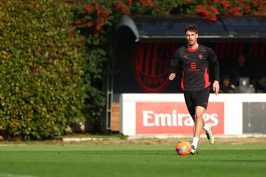 Matteo Gabbia oggi a Milanello (Photo by Giuseppe Cottini/AC Milan via Getty Images) Oggi a Milanello