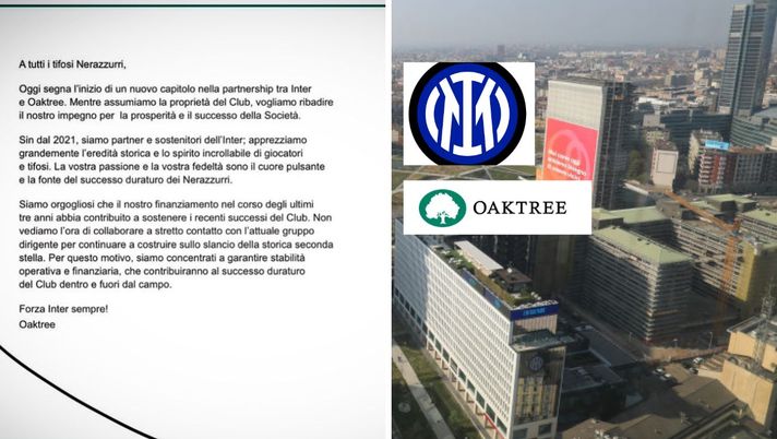 Oaktree: “Inter, ci presentiamo ai tifosi. Vogliamo successi e prosperità. Siamo concentrati a…” - immagine 1