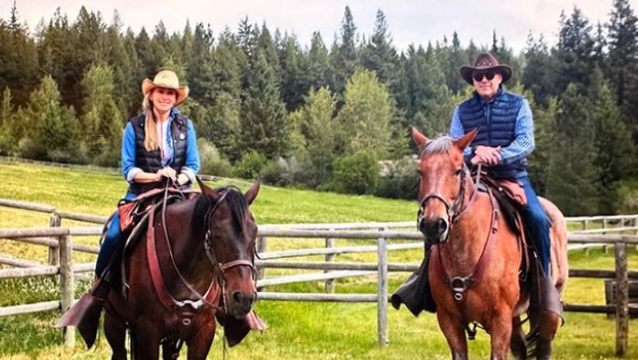 Carlo Ancelotti in compagnia della moglie in vacanza in Montana - Foto tratta da Account Instagram Carlo Ancelotti