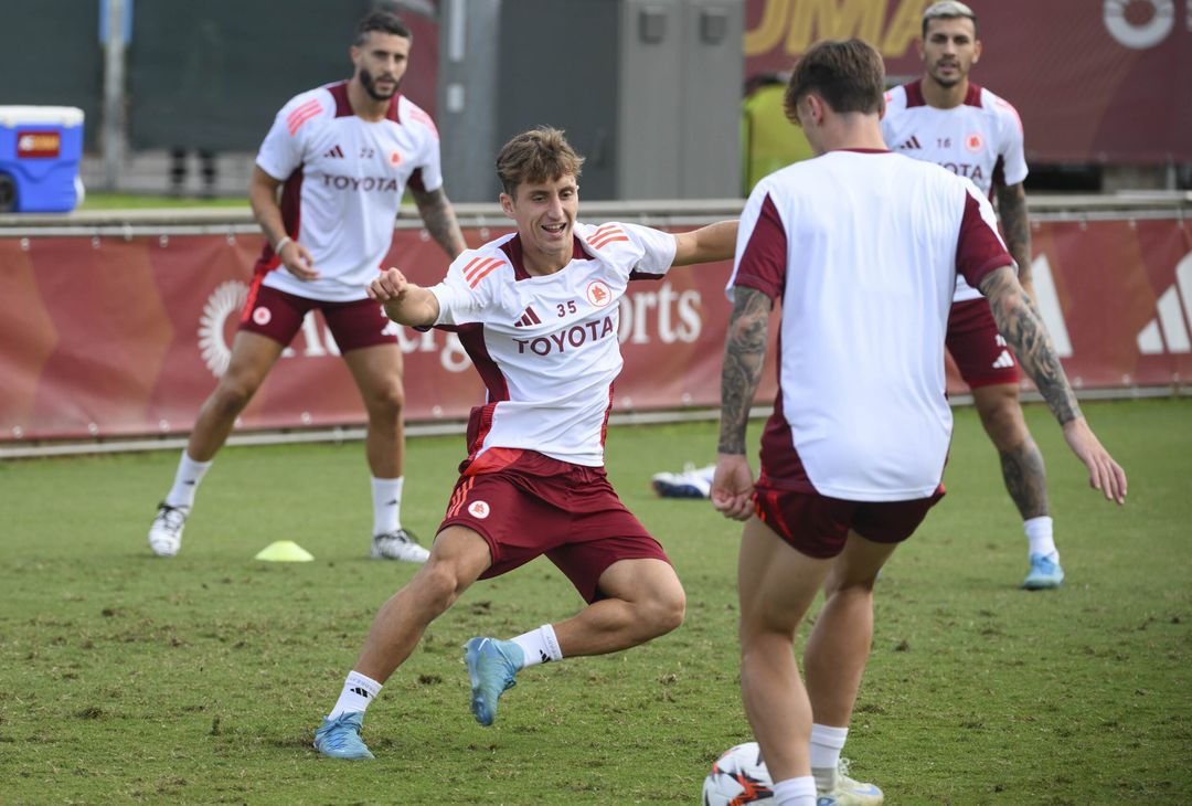 Roma, l’allenamento di oggi in vista dell’Athletic Bilbao – FOTO GALLERY - immagine 19