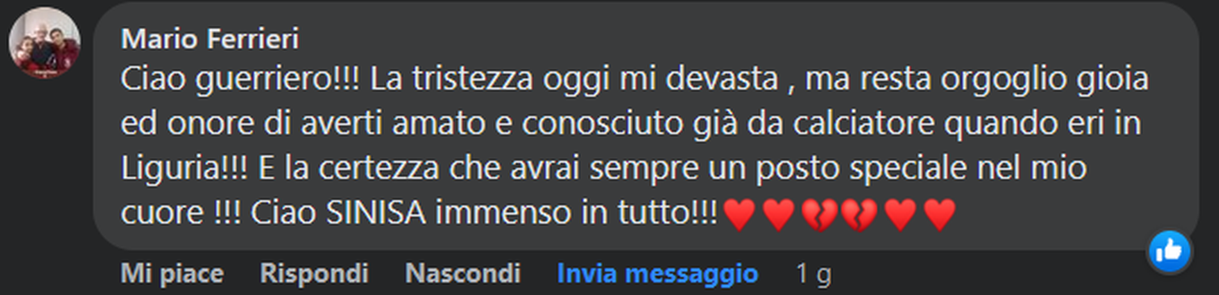 I ricordi dei lettori di TN per Miha: “Ciao Sinisa, saluta gli Invincibili”- immagine 14