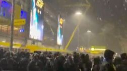 VIDEO FCIN1908 / Borussia Dortmund-Inter, fuori dal Signal Iduna Park inizia anche a nevicare