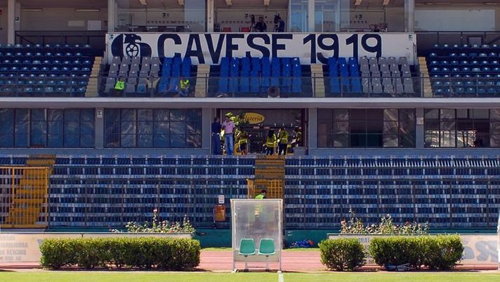 Veduta della tribuna dello Stadio Simonetta Lamberti di Cava de' Tirreni. Serie C Cavese