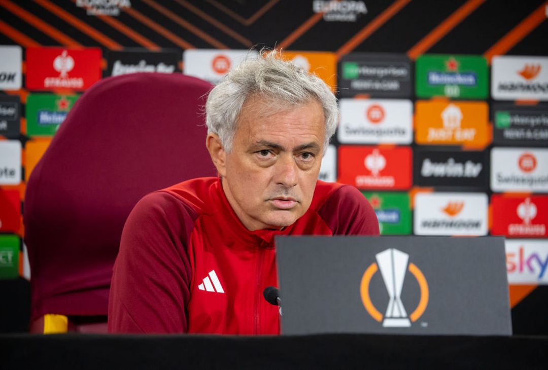 Roma-Sheriff, la conferenza stampa di Mourinho e Aouar – FOTO GALLERY - immagine 7