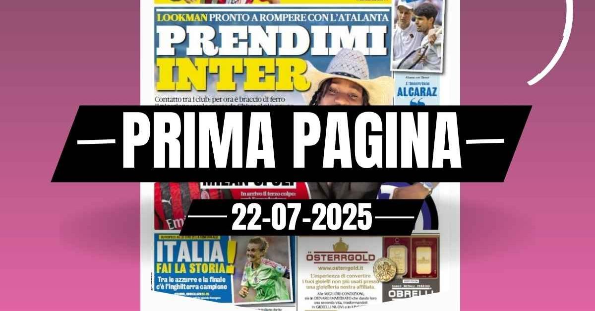 Prima pagina Gazzetta dello Sport: “Estupinan, Milan ci sei”