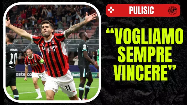 esultanza gol Christian Pulisic AC Milan Milan-Liverpool 1-3 Champions League 2024-2025