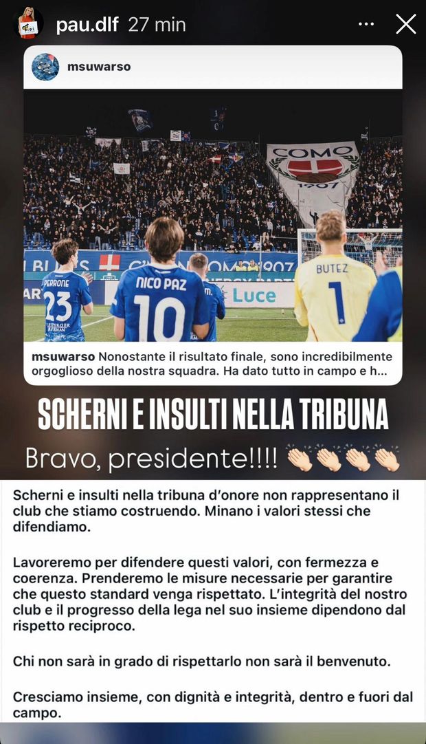 Insulti nella tribuna d’onore, la moglie di Zanetti conferma con un messaggio sui social- immagine 2