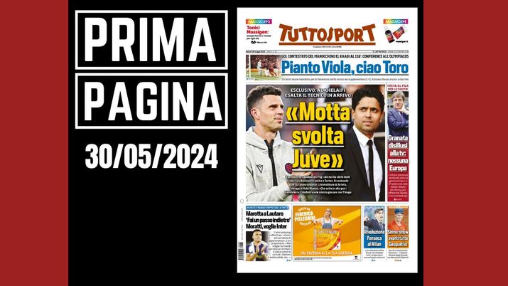 Prima Pagina Tuttosport 30 maggio