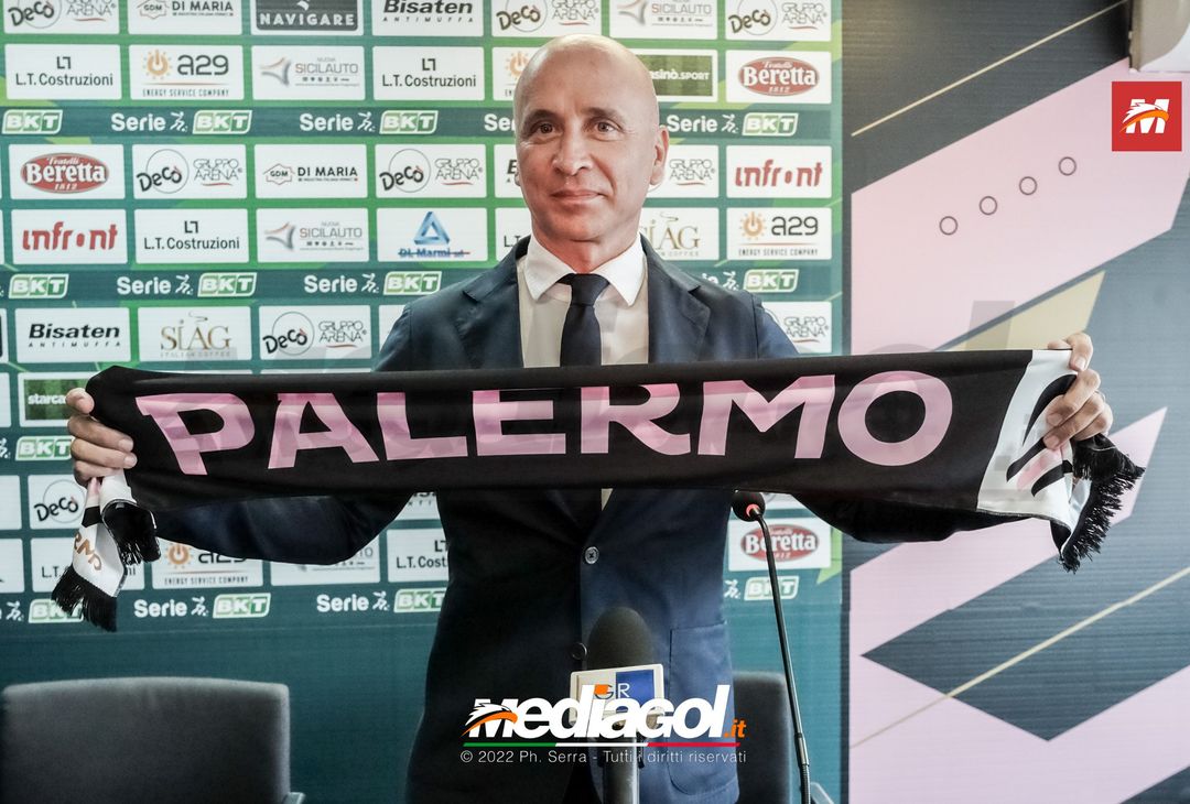 FOTO PALERMO, presentato mister Corini in conferenza stampa (Gallery)- immagine 1