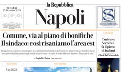 LA PRIMA PAGINA DE LA REPUBBLICA NAPOLI: “Venerdì il Monza con 50mila tifosi. Idea Samardzic”
