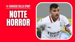 Milan, notte da incubo per Theo Hernandez: il francese sbaglia tutto