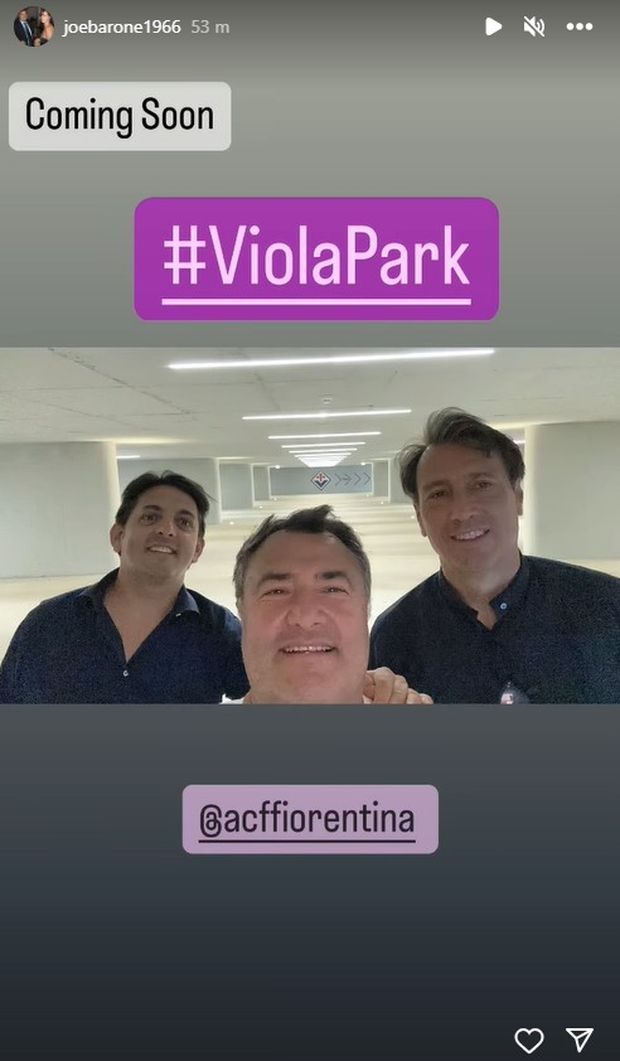 Barone, Casamonti ed il selfie dal Viola Park: “Coming soon…” (FOTO)- immagine 2