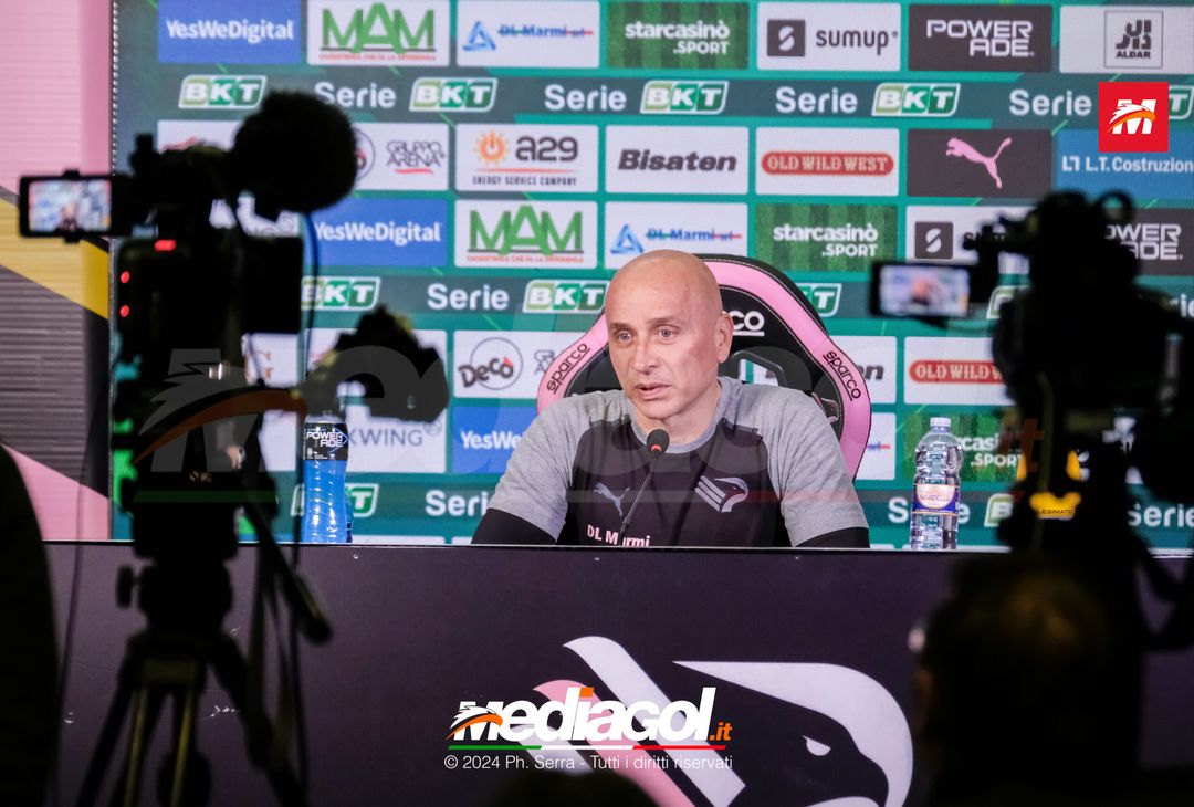 FOTO PALERMO, verso il Como: Corini in sala stampa (GALLERY) - immagine 3