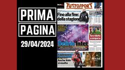 Prima pagina Tuttosport: “Delirio Inter. Il Milan si spacca”
