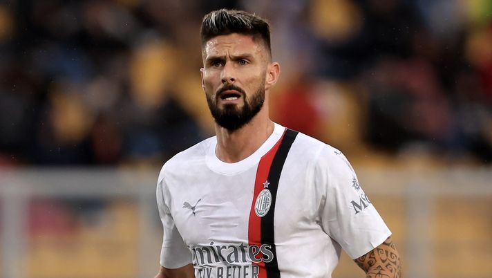 Olivier Giroud AC Milan Lecce-Milan 2-2 Serie A 2023-2024