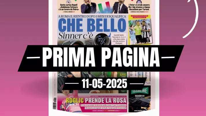 Prima pagina Gazzetta dello Sport: 'Scudetto, è l'ora'