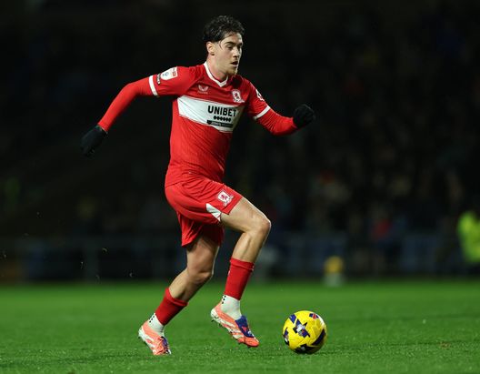 OXFORD, ENGLAND - NOVEMBER 22: Hayden Hackney of Middlesbrough during the Sky Bet Championship match between Oxford United and Middlesbrough at Kassam Stadium on November 22, 2025 in Oxford, England. (Photo by Eddie Keogh/Getty Images) Hull-Middlesbrough: streaming gratis, diretta TV e probabili formazioni- immagine 2