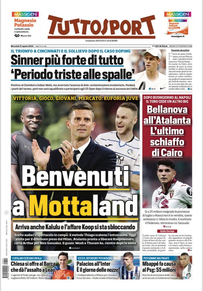 EDICOLA TS – Palacios all’Inter, è il giorno delle nozze EDICOLA TS – Palacios all’Inter, è il giorno delle nozze - immagine 1