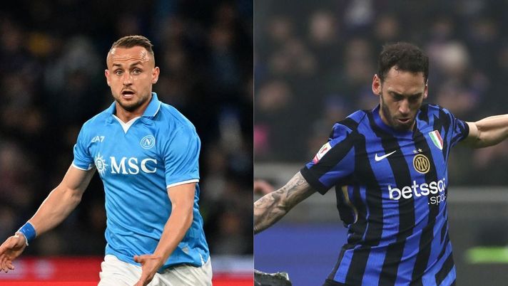 Il confronto tra i due centrocampisti di Napoli e Inter Lobotka Calhanoglu