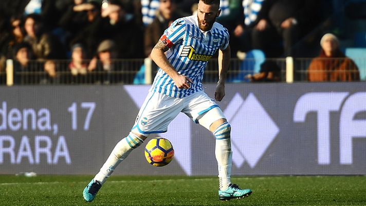 FERRARA, ITALY - FEBRUARY 10: Mirco Antenucci of Spal in action during the serie A match between Spal and AC Milan at Stadio Paolo Mazza on February 10, 2018 in Ferrara, Italy. (Photo by Mario Carlini / Iguana Press/Getty Images) Antenucci