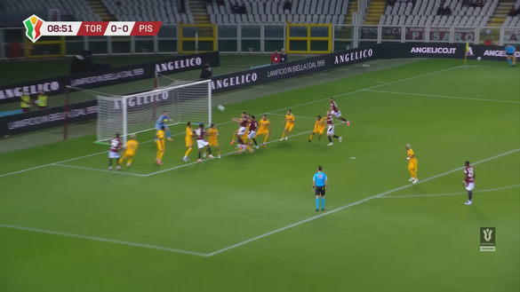Coppa Italia, l’analisi del gol di Torino-Pisa 1-0: Casadei non perdona l’errore- immagine 3