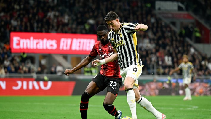 Tomori Vlahovic Milan-Juventus 0-1 Serie A 2023-2024