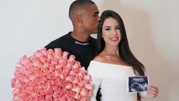 Ex Juve, Douglas Costa e la moglie Nathalia Felix in attesa del primo figlio