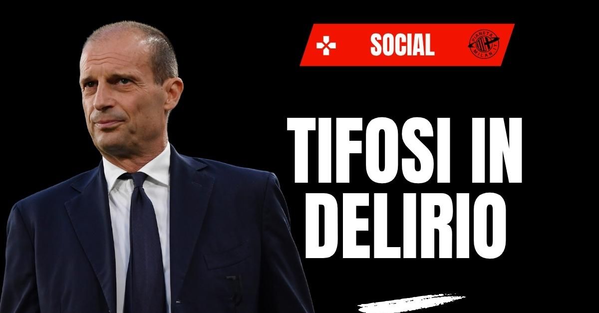 milan allegri tifosi in delirio riprendiamoci ciò che ci hanno rubato