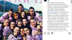 Palermo Femminile, la formazione rosanero finisce nella copertina di Vogue Italia