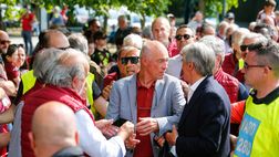 Torino, Pulici in visita al Filadelfia accolto da Vagnati e Vanoli