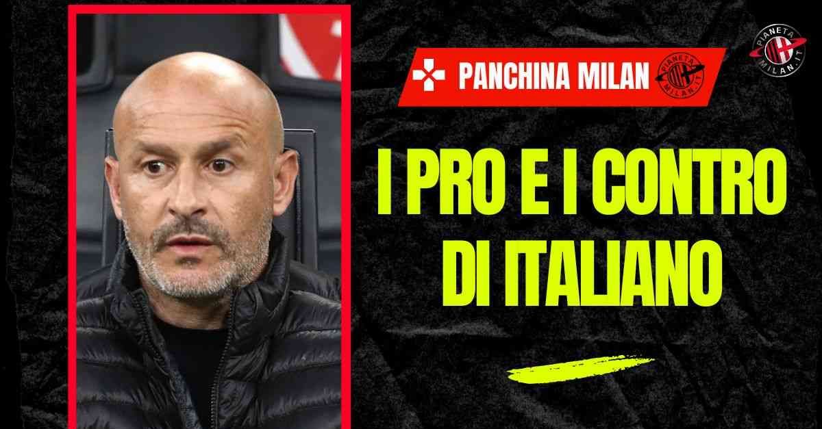 panchina milan italiano torna in voga per lui tanti pregi e difetti ecco quali da Pianetamilan.it panchina milan italiano torna in voga per lui tanti pregi e difetti ecco quali