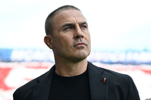 BOLOGNA, ITALY - APRIL 28: Fabio Cannavaro head coach of Udinese Calcio during the Serie A TIM match between Bologna FC and Udinese Calcio at Stadio Renato Dall'Ara on April 28, 2024 in Bologna, Italy. (Photo by Alessandro Sabattini/Getty Images)