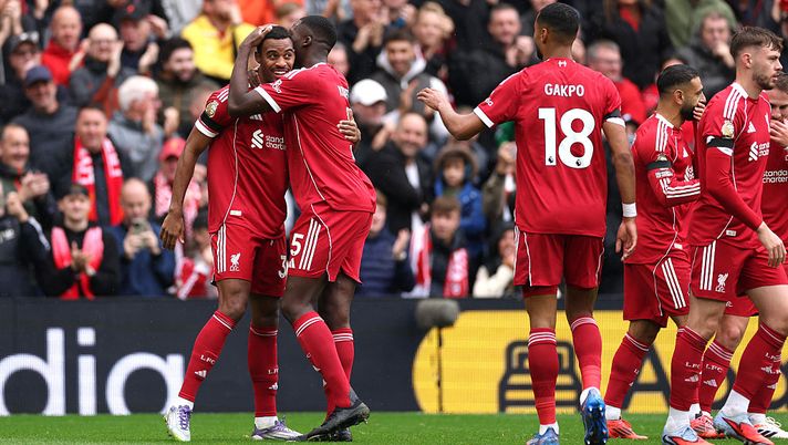Liverpool Everton 2-1: il Merseyside è Reds, decidono Gravenberch ed Ekitike (Foto di
Stu Forster/Getty Images) Liverpool Everton 2-1: il Merseyside è Reds, decidono Gravenberch ed Ekitike