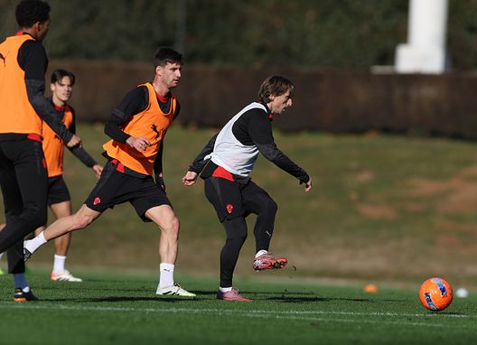 Luka Modric oggi a Milanello (Photo by Claudio Villa/AC Milan via Getty Images) La ripresa degli allenamenti oggi a Milanello: tutte le foto
