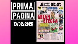 Prima pagina Gazzetta dello Sport: “Milan che stecca”