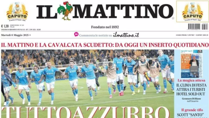 prima pagina il mattino oggi