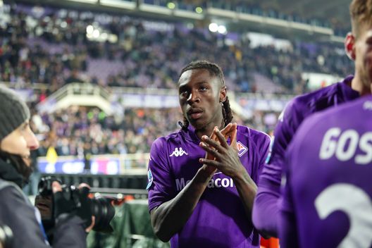 GERMOGLI PH: 6 FEBBRAIO 2025 FIRENZE STADIO ARTEMIO FRANCHI SERIE A FIORENTINA VS INTER NELLA FOTO ESULTANZA KEAN Kean