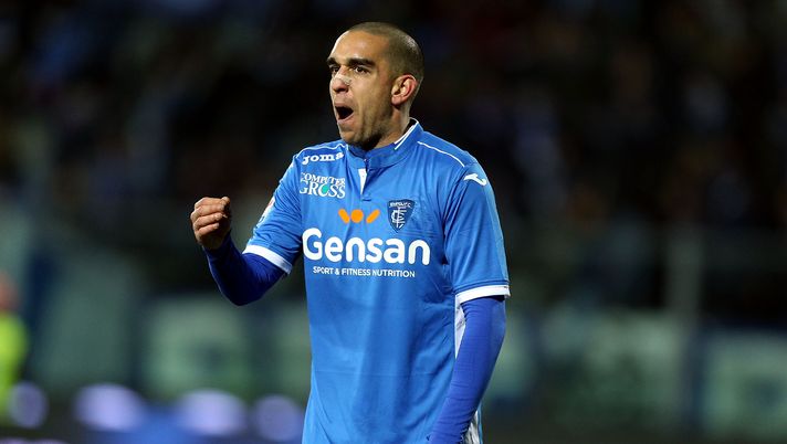 EMPOLI, ITALY - JANUARY 07: Giuseppe Bellusci of Empoli FC reacts during the Serie A match between Empoli FC and US Citta di Palermo at Stadio Carlo Castellani on January 7, 2017 in Empoli, Italy. (Photo by Gabriele Maltinti/Getty Images) Torino, la difesa dell’Empoli: reparto altalenante, Bellusci il condottiero - immagine 1