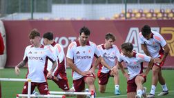 Roma, l’allenamento prima della partenza per la Svezia – FOTO GALLERY