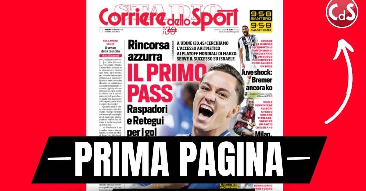 Prima pagina Corriere dello Sport: “Milan, il pressing di Leao. Convincere Allegri per tornare titolare” Prima pagina Corriere dello Sport: “Milan, il pressing di Leao. Convincere Allegri per tornare titolare”