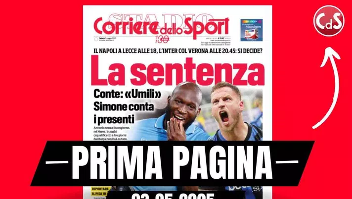 Prima pagina Corriere dello Sport: Pippo Inzaghi re della Serie B