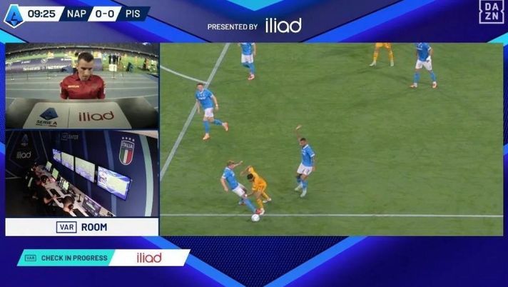 Marelli: “Braccio Leris non punibile, errore persino mostrarlo al Var. Era rigore per il Pisa” Marelli: “Braccio Leris non punibile, errore persino mostrarlo al Var. Era rigore per il Pisa” - immagine 1