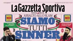 PRIMA PAGINA GAZZETTA DELLO SPORT: “Juve stop con il rosso, Inter prove di sorpasso”