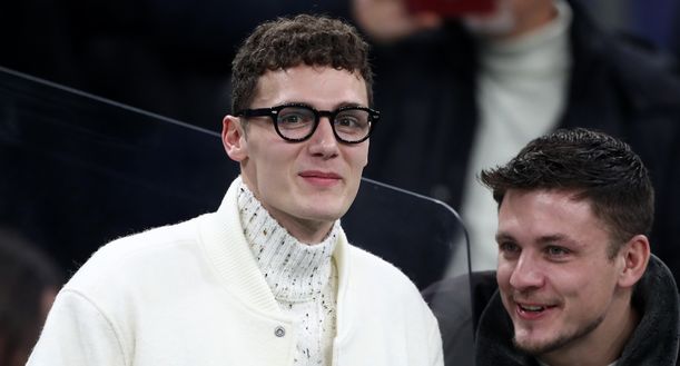MILAN, ITALY - DECEMBER 09: Benjamin Pavard of FC Internazionale looks on from the bench prior to the Serie A TIM match between FC Internazionale and Udinese Calcio at Stadio Giuseppe Meazza on December 09, 2023 in Milan, Italy. (Photo by Marco Luzzani/Getty Images)